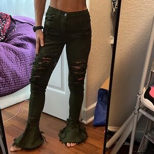 Fashion Nova spandex flare  pants 0